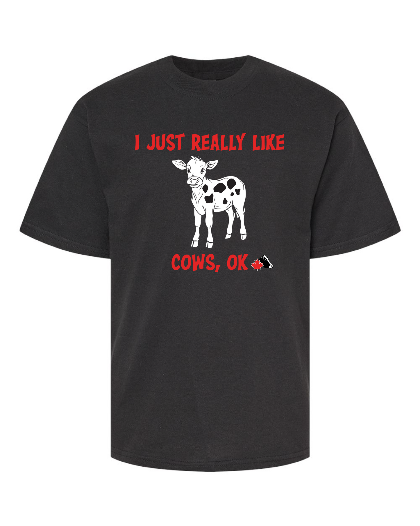 Youth T-Shirt - I Really Like Cows