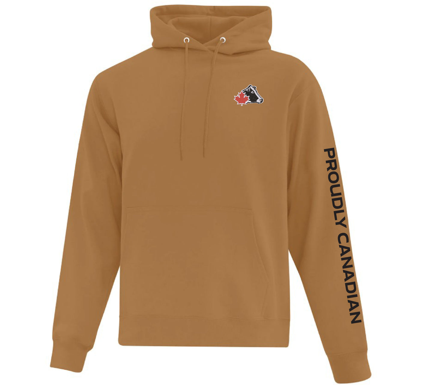 Adult Caramel Hoodie - Proudly Canadian