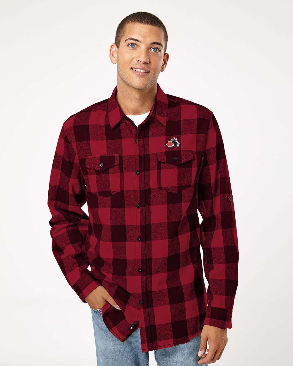 Burnside Long Sleeve Flannel Shirt