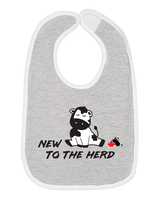 Rabbit Skins Infant Bib - Heather/White