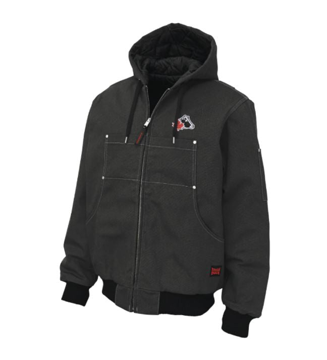 Tough Duck Classic Hooded Duck Bomber Black Jacket