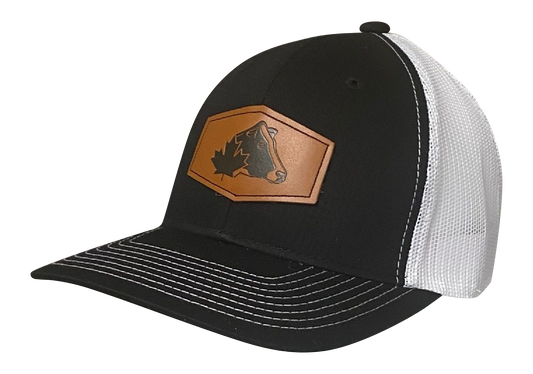 Deluxe Chino Twill / Polyester Mesh Hat Black&White